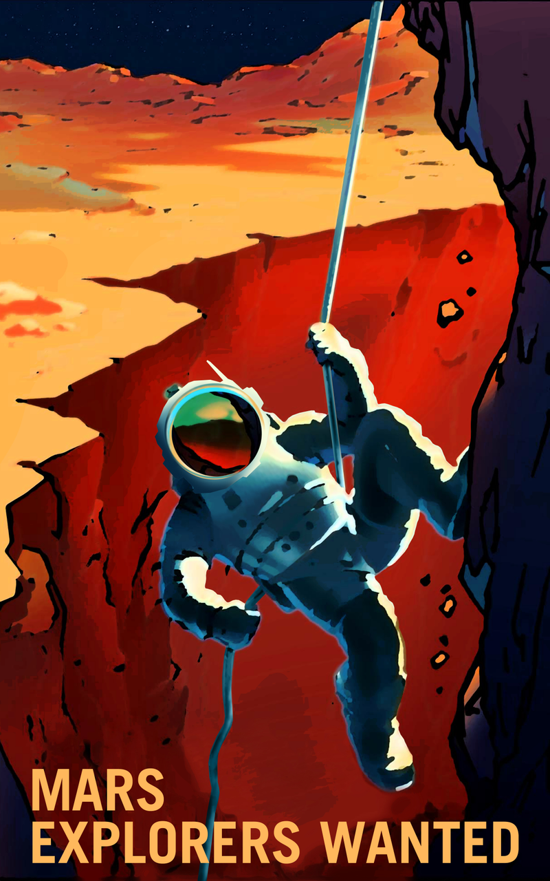 Illustration for article titled NASA's Mars Recruitment Posters Will Convince You to Go Die in Space